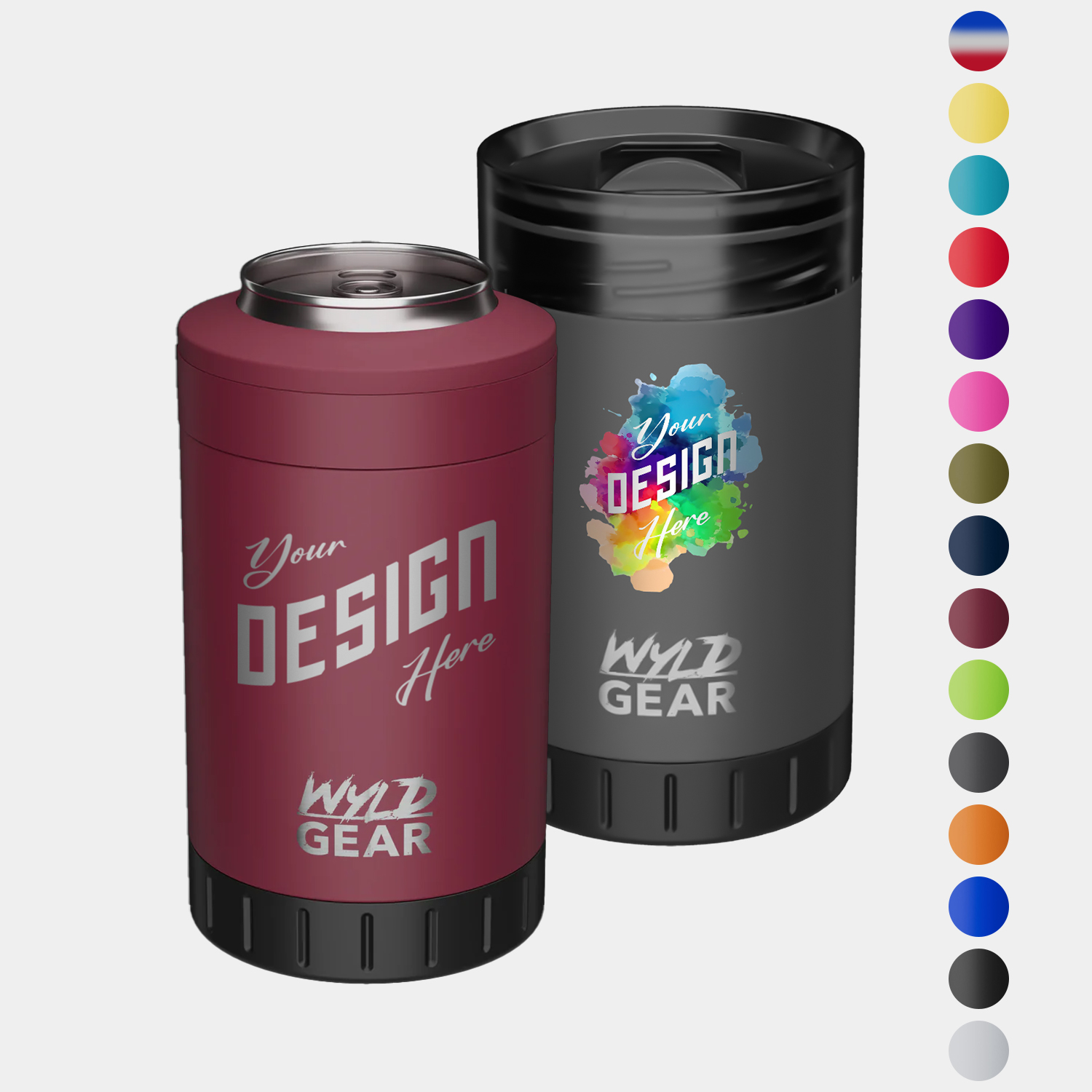 12 oz Wyld Gear® Stainless Steel Vacuum Insulated Multi Can Cooler 2