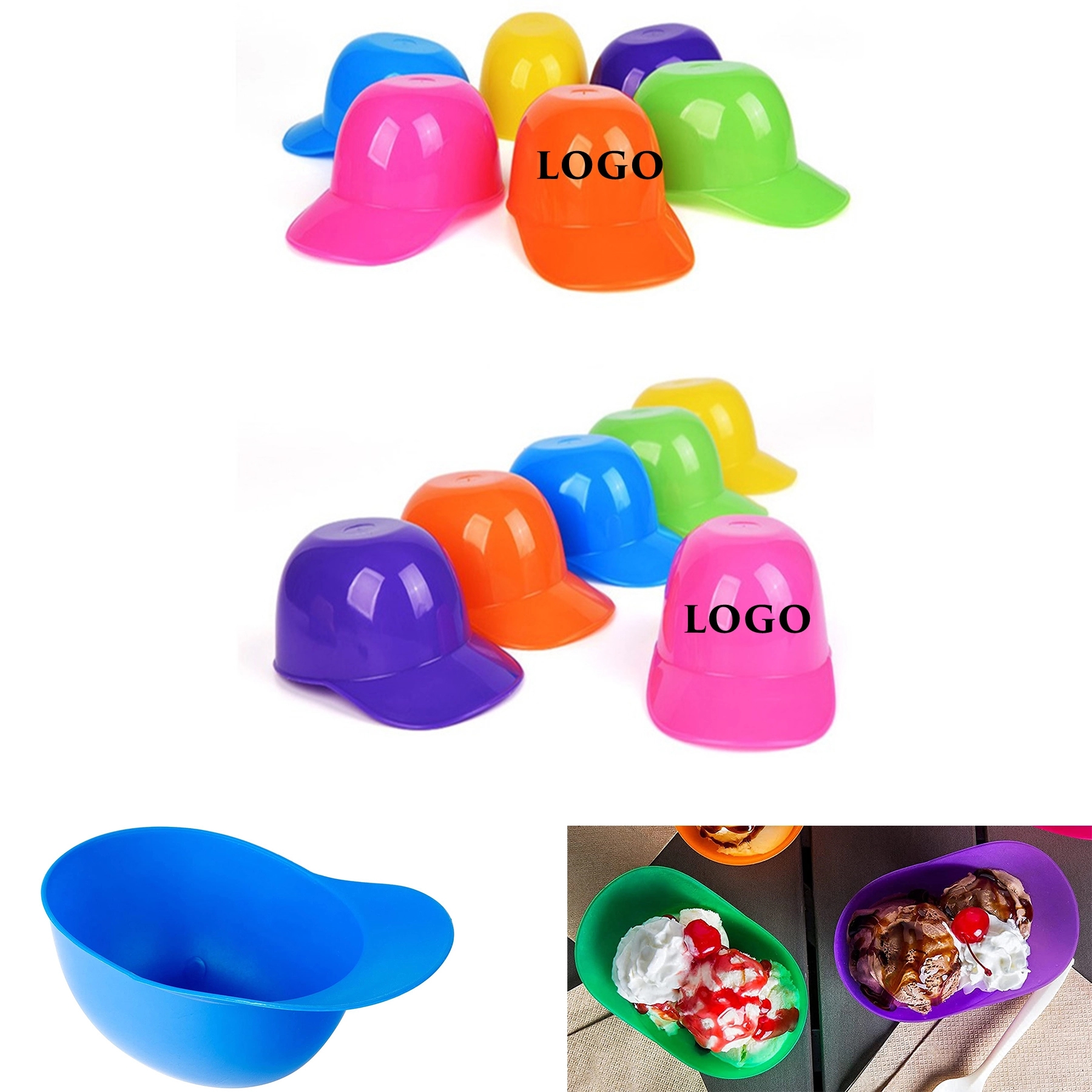 Rush Service Baseball Helmet Ice Cream Bowls 2