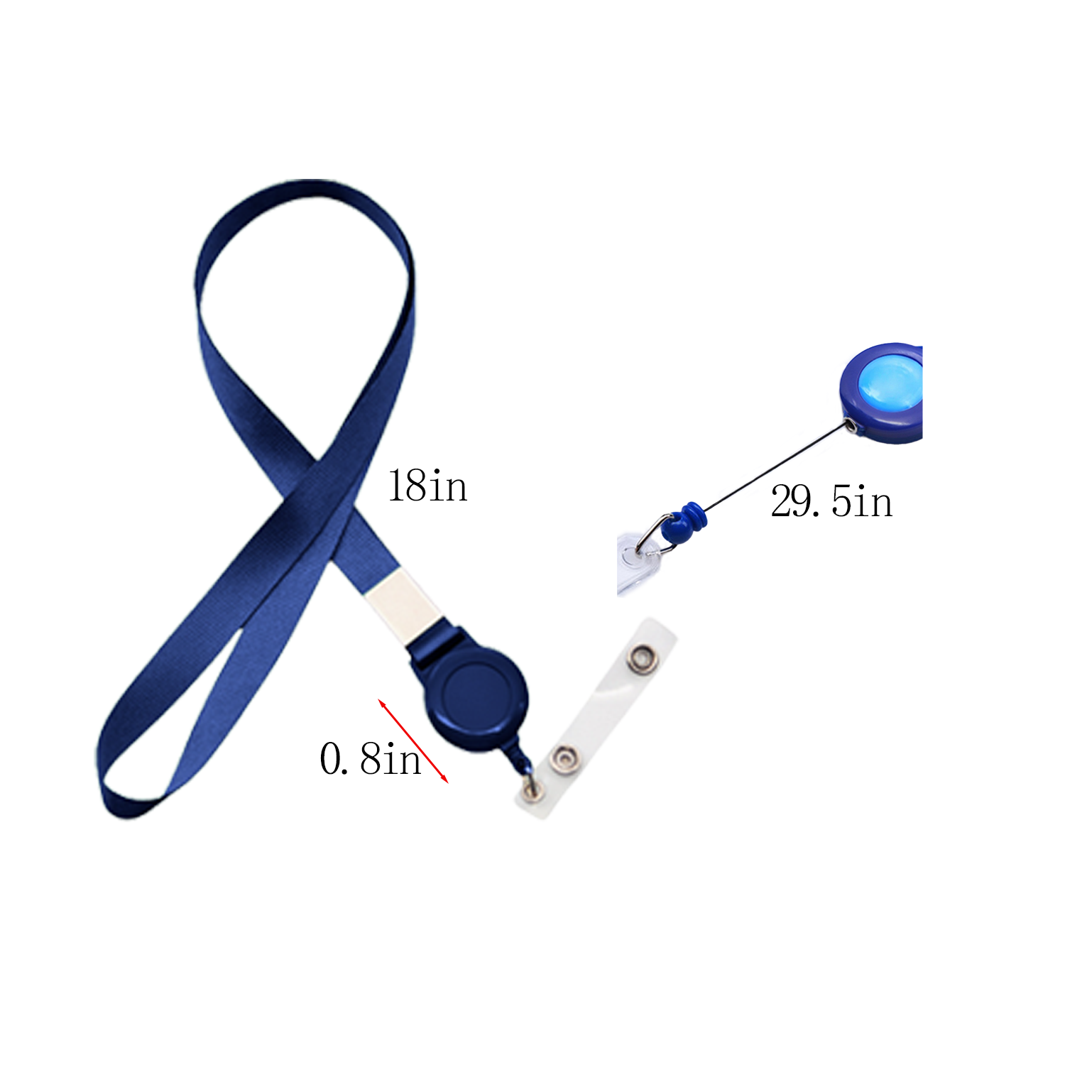 Retractable Lanyard Badge Holder Combo 6
