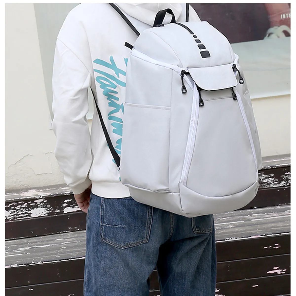 Large Capacity Basketball Football Shoe Gym Backpack for Men 6