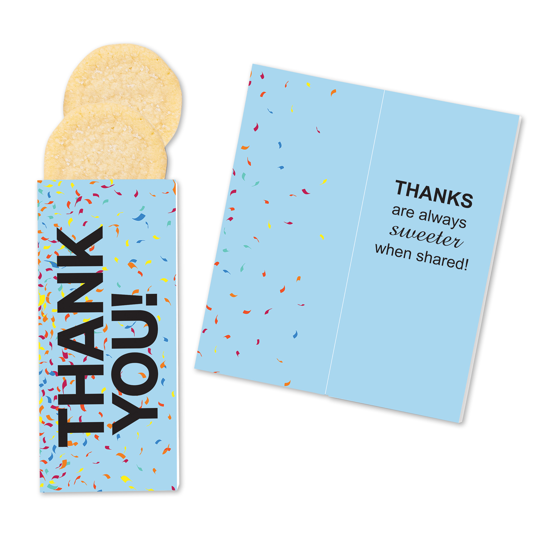 One Color Foil-Stamped Stock Gratitude Sweeter Cards with Sugar Cookies 2