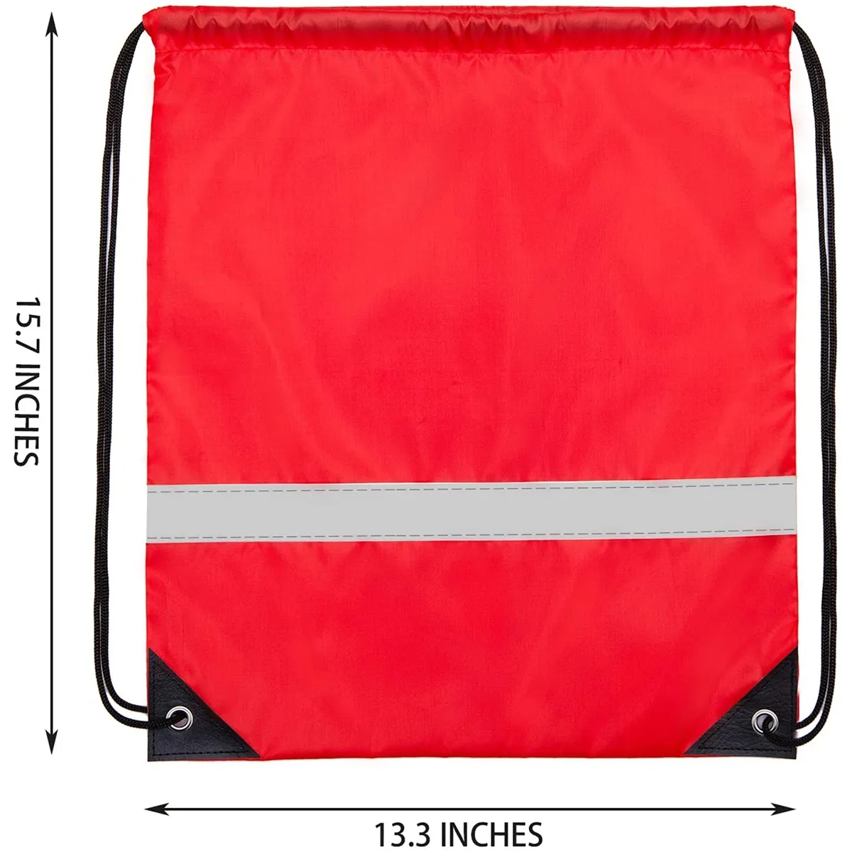 Custom Reflective Sports Drawstring Backpack 4