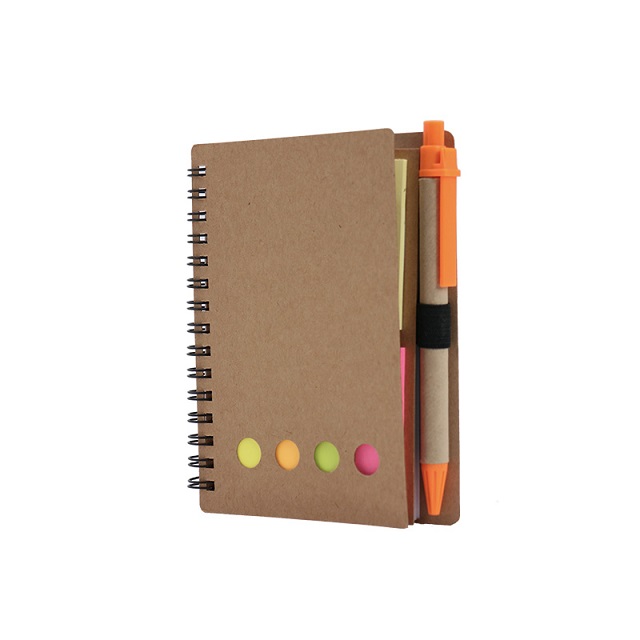 Kraft Note Book w/ Ballpen & Stickynote 2