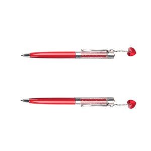 Plated Metal Color Pen With Crystal 32