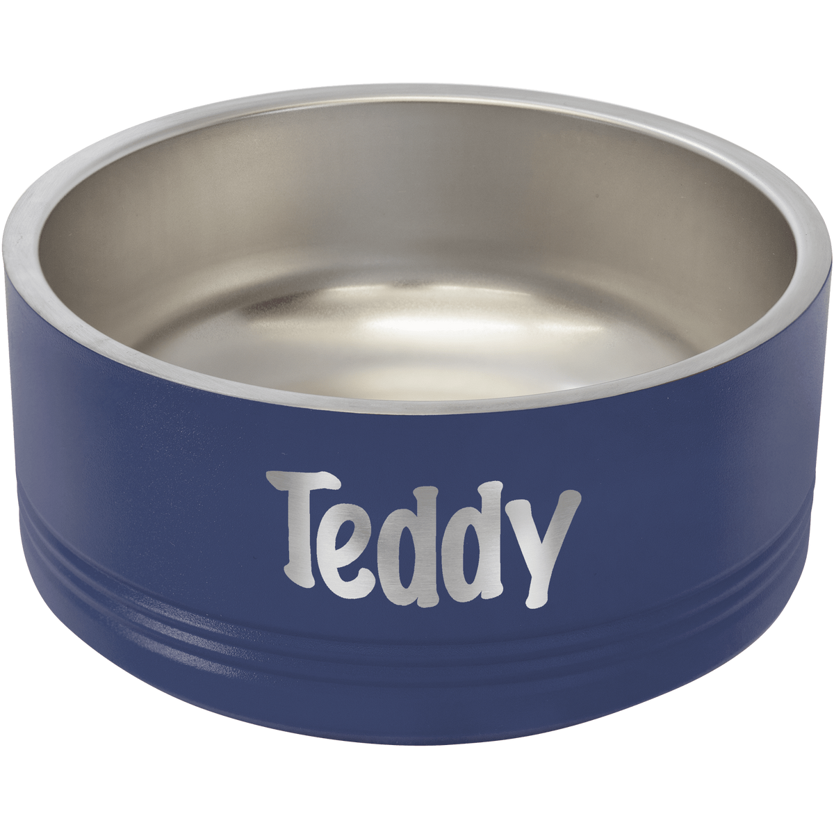 Polar Camel 32 oz. Medium Navy Blue Pet Bowl 3
