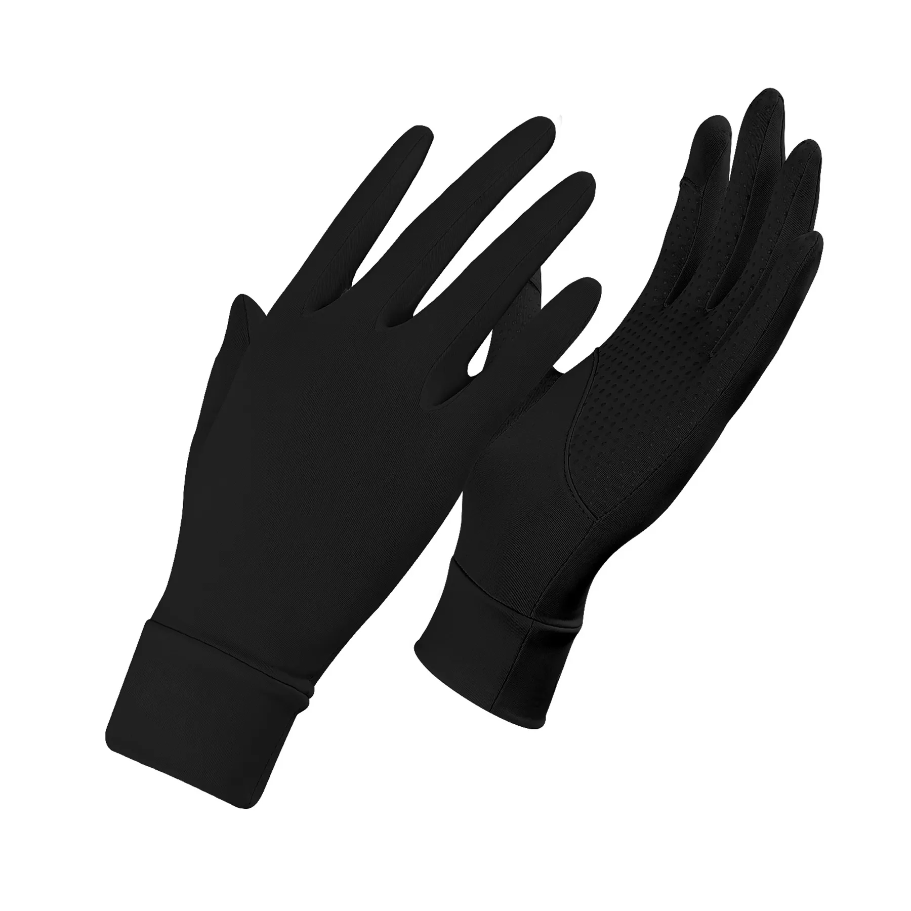 Cotton Summer Outdoor Ice Silk Sunscreen Gloves For Women 9