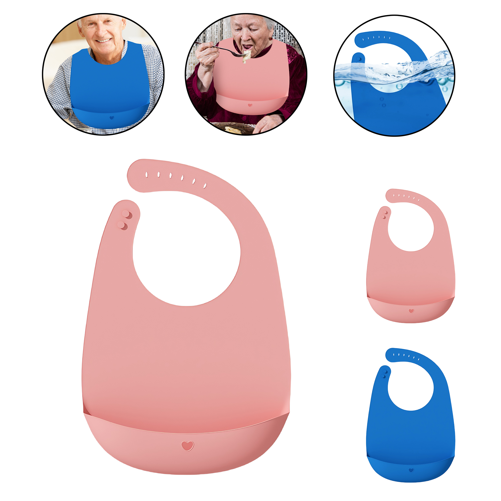 Silicone Adult Bib for Elderly 4