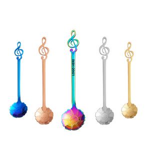 5.19 Inch Music Note Sunflower Coffee Spoon 13