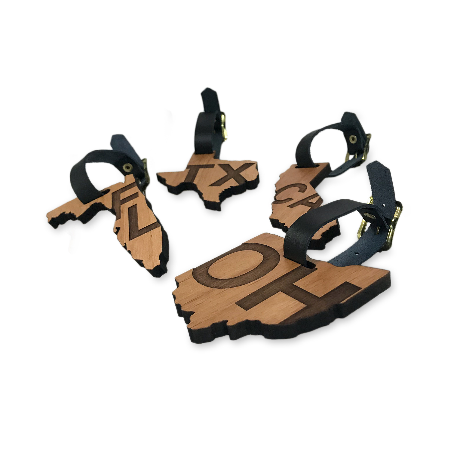 Wood State Bag Tag 16