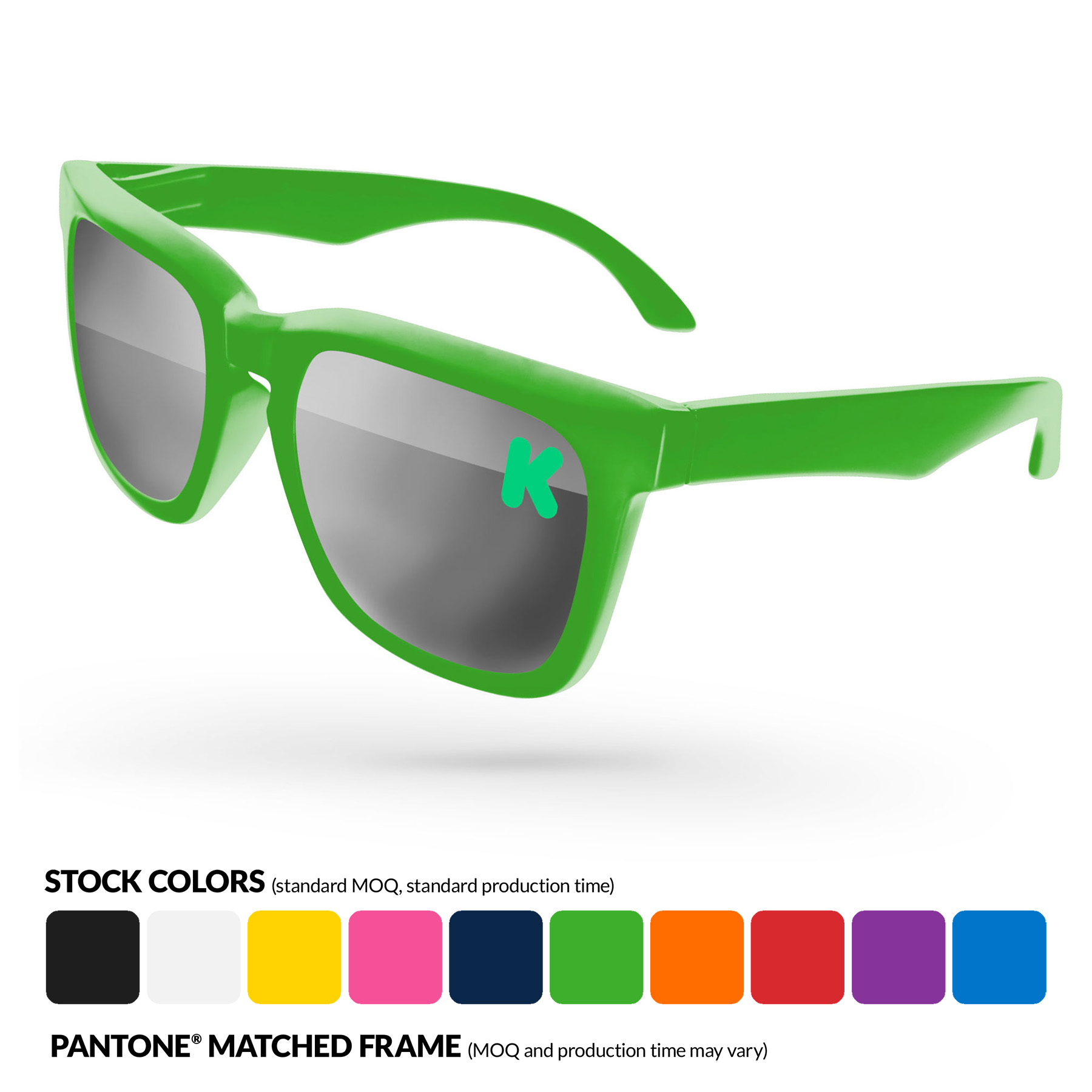 Bold Mirror Sunglasses w/ Corner Lens Imprint 8