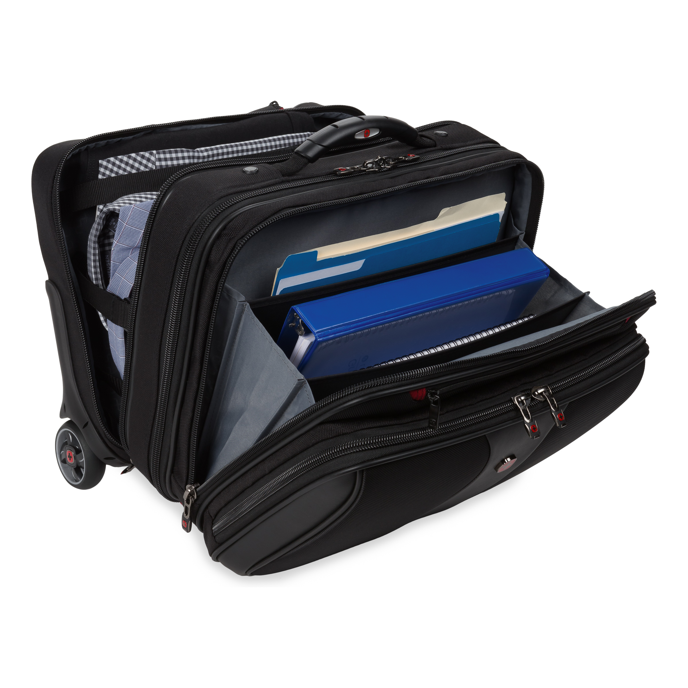 Wenger Patriot II Wheeled Business Case w/Removable Laptop Case 9