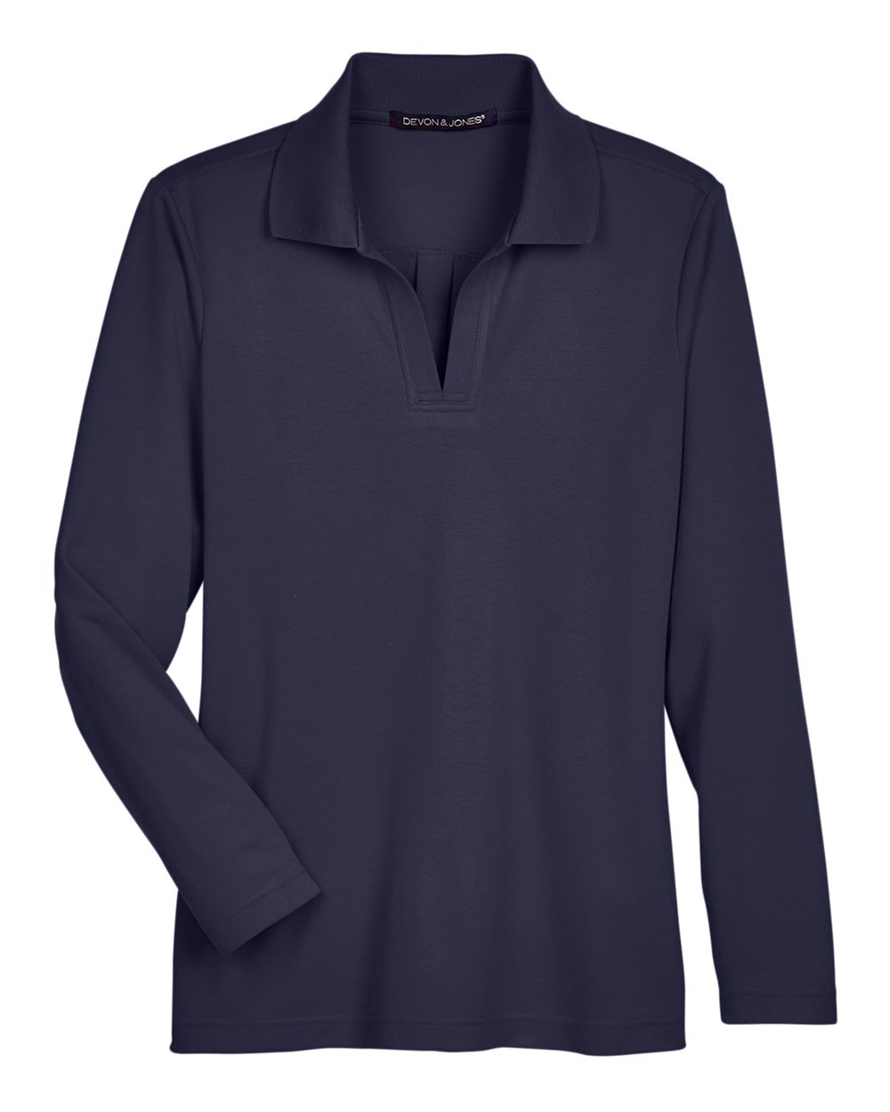 Women's CrownLux Performance® Plaited Long Sleeve Polo - DG20LW 17