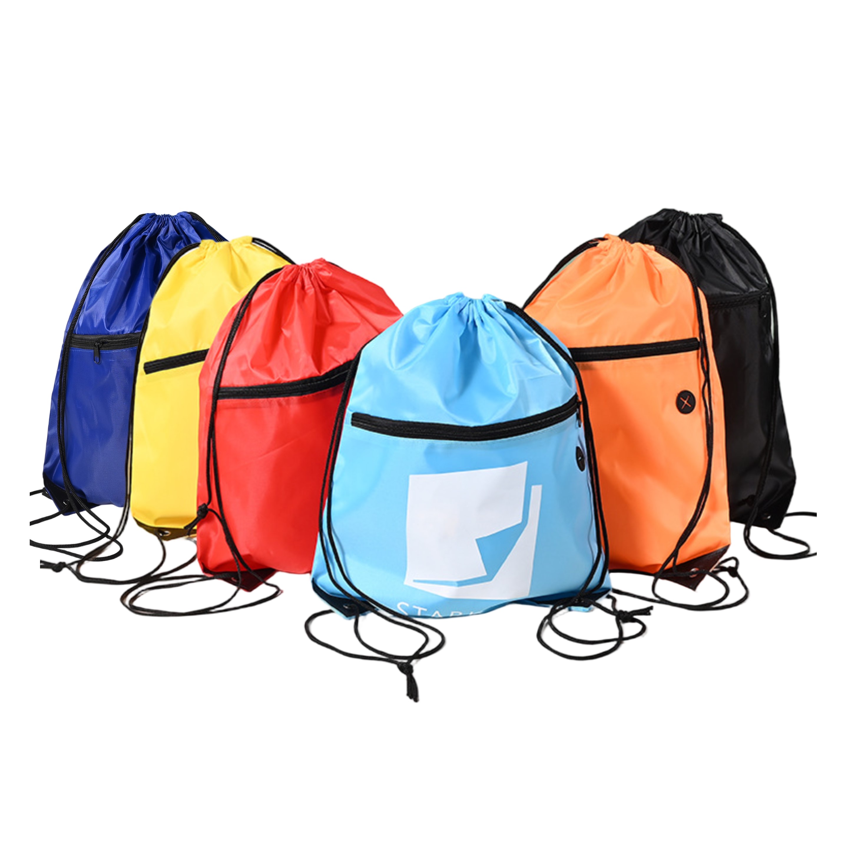 Drawstring Backpack with Front Zipper 9