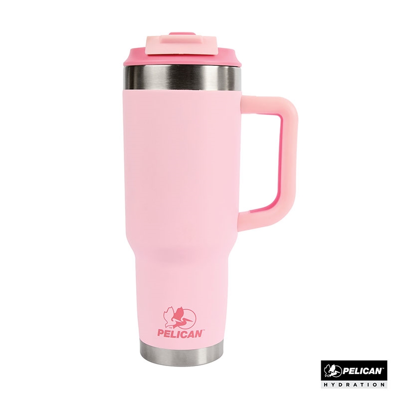 Pelican Porter™ Dual 40 oz. Dual Lid, Recycled Double Wall Stainless Steel Travel Tumbler 60