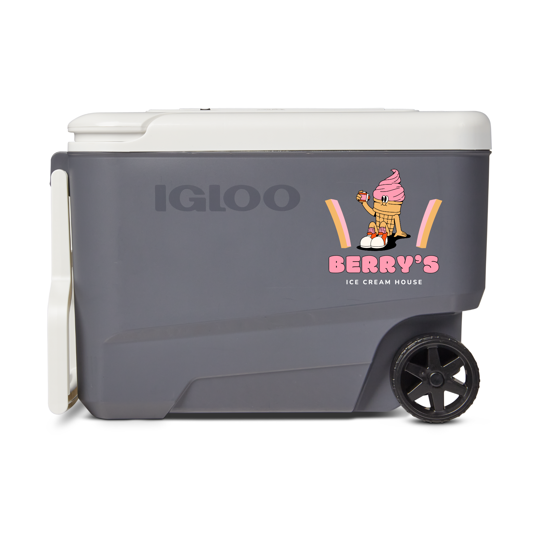 IGLOO VERSATEMP 35 QT ELECTRIC ROLLER BLANK*  COOLER (Carbonite Gray)