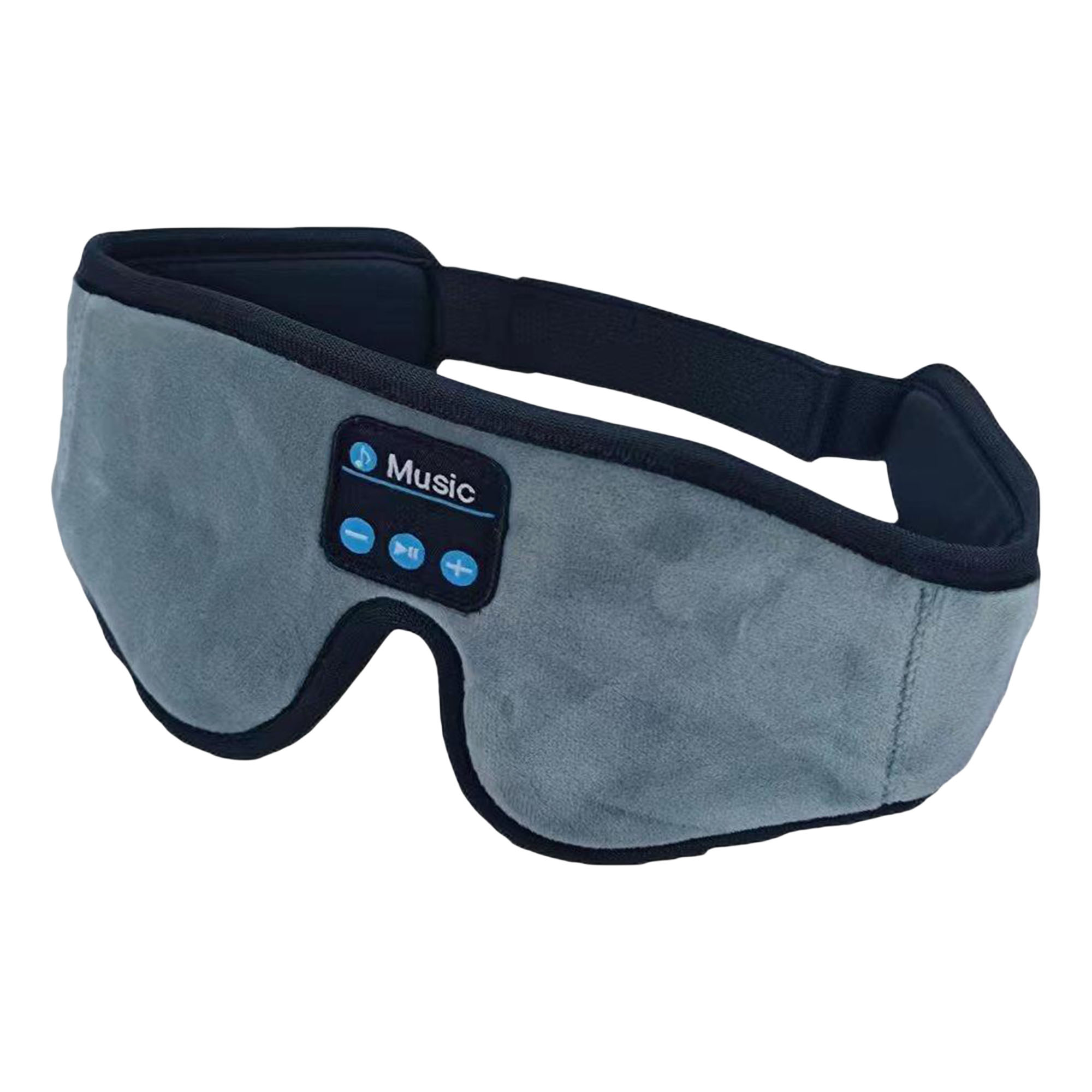 3D Black Sleep Eye Mask with Bluetooth 5.0 Wireless Headphones 4