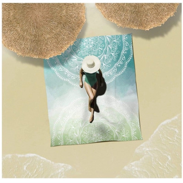Ultra-thin Folding Pocket Beach Blanket 4