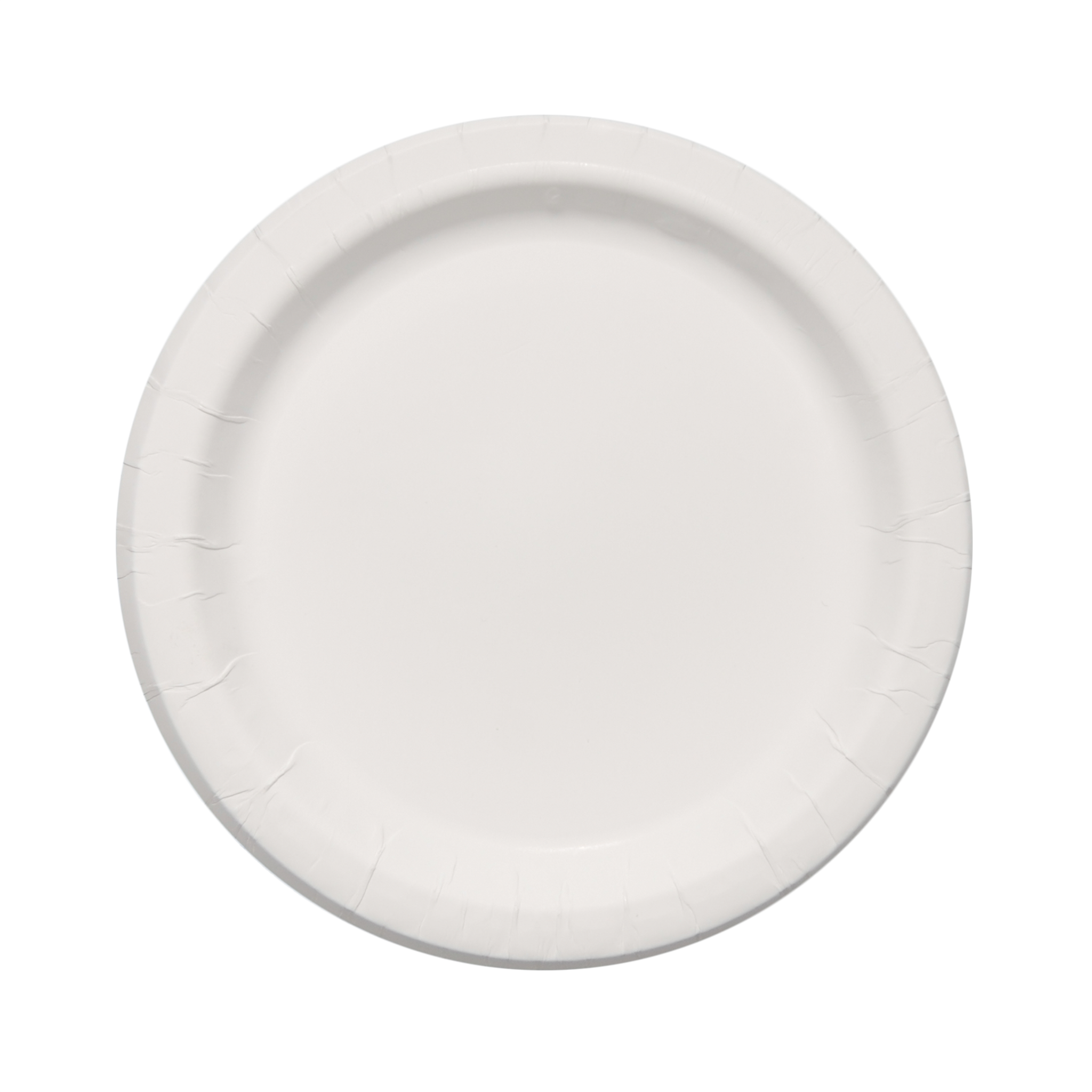 7.000" Plain Medium Weight Coated Paper Plate Round White Tradition Print 4