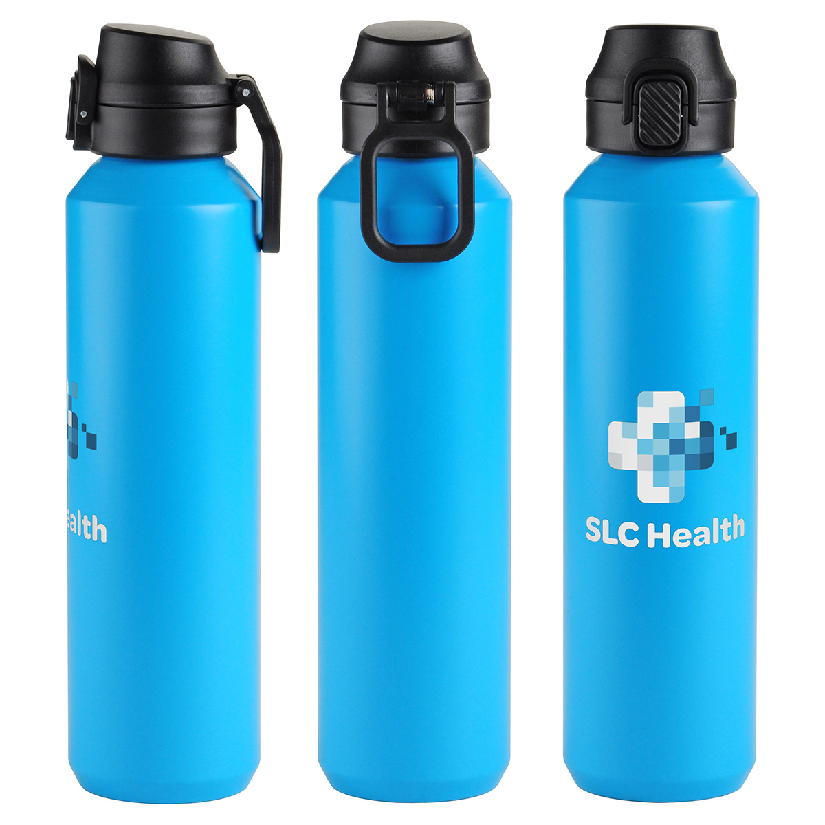 Nexus 27 oz Recycled Aluminum Bottle with Flip-Top Lid and Carabiner 66