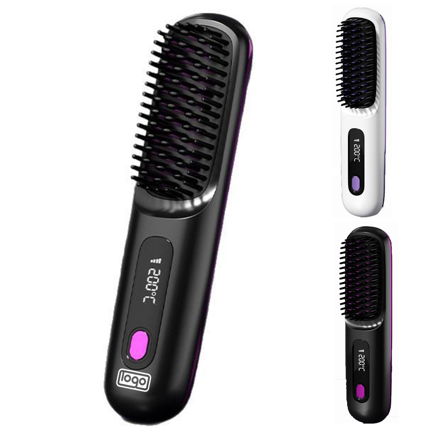 Cordless Portable Hair Straightening Brush 2