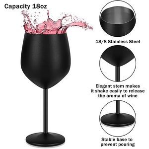 16 oz Stainless Steel Wine Glasses 4
