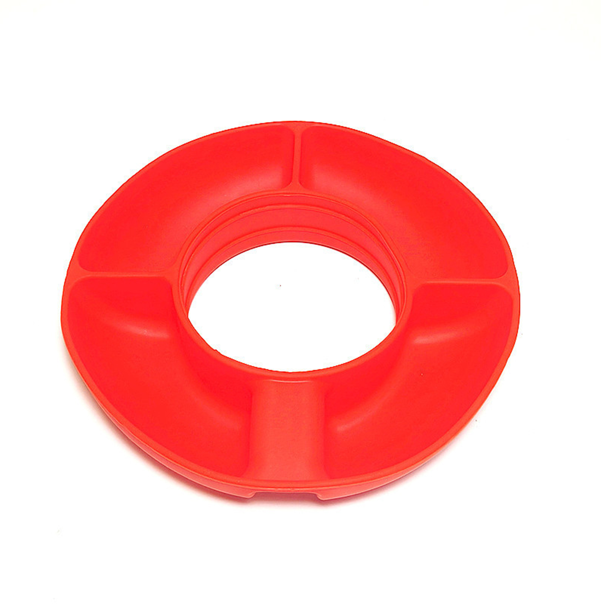 Tumbler Snack Companion Tray With Handle 8" Diameter X 1.7" Height 10