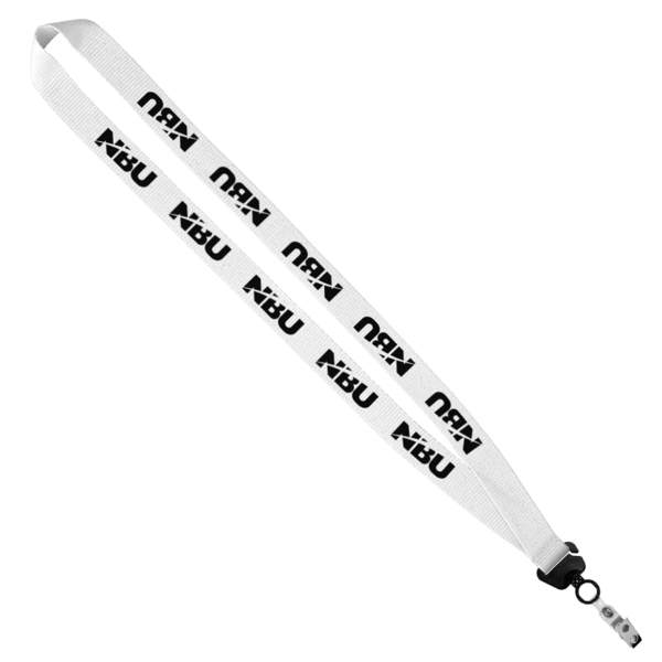 Evolution34 - 3/4" Polyester Welded Lanyard with Trapezoid and Plastic O-Ring 73