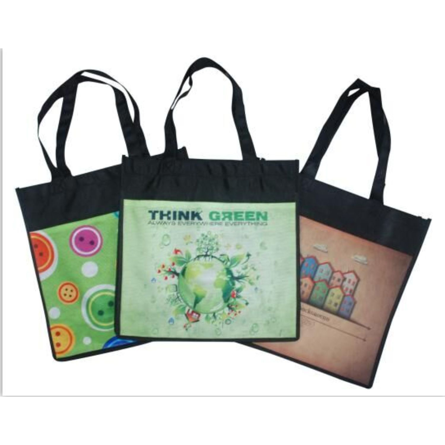 130 GSM Full Color Tall Tote Bag with 5" Gusset (13" x 13" x 5")