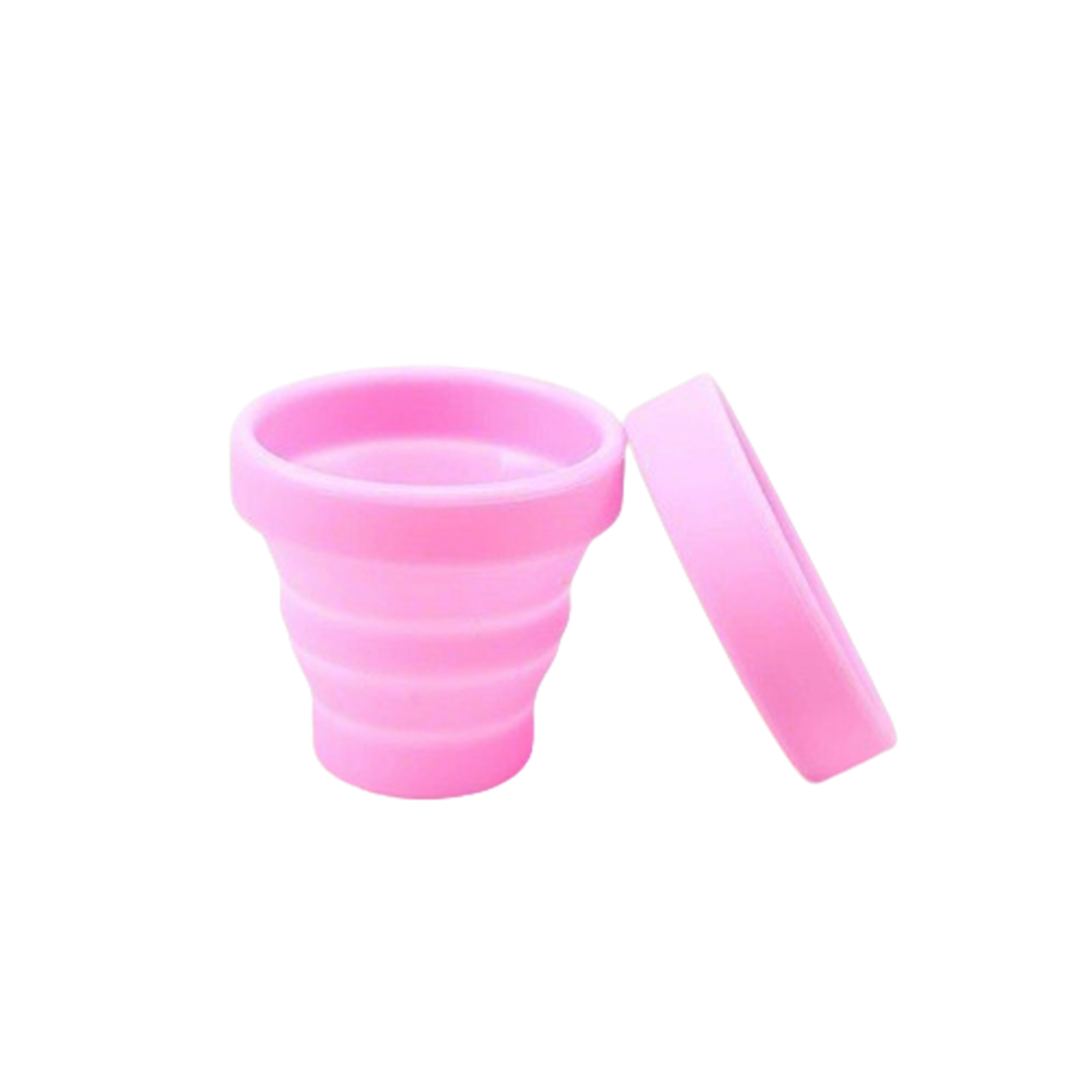 Collapsible Travel Cup With Lid 3 x 1.8 x 2.8" 3