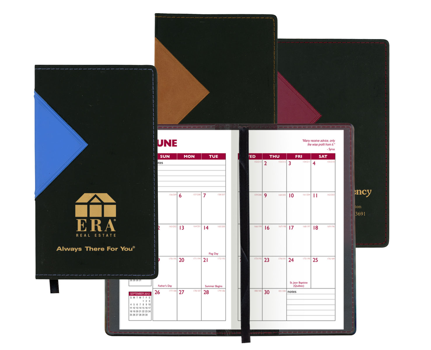 Keystone Series Soft Cover 2 Tone Vinyl Academic Planner / 2 Color 2