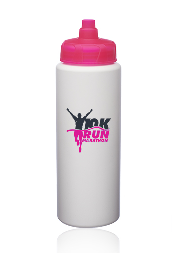 32 oz. HDPE Plastic Water Bottles with Quick Shot Lid 16