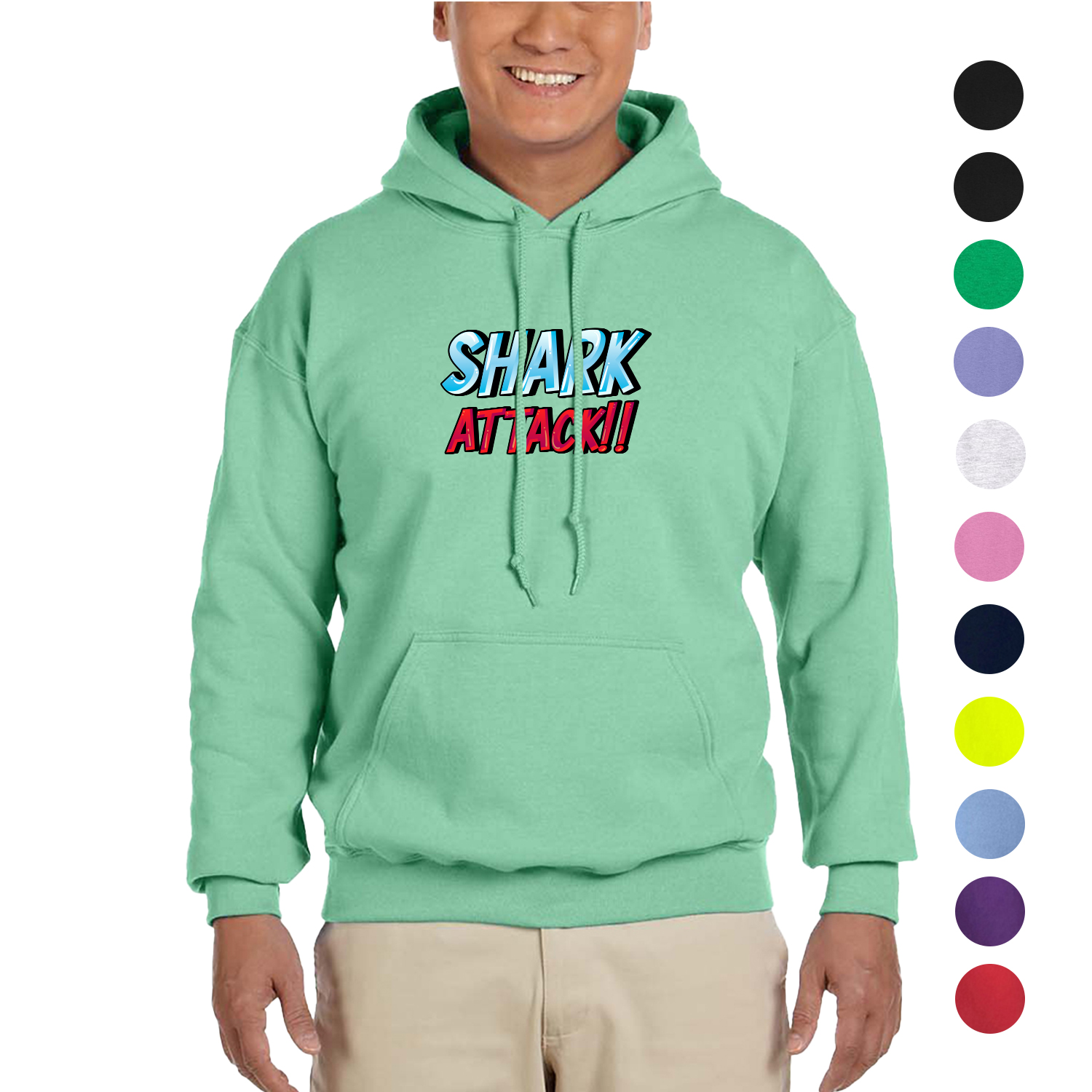 Classic Winter Pullover Hooded Sweatshirt 7.75 oz w/ Pocket 3