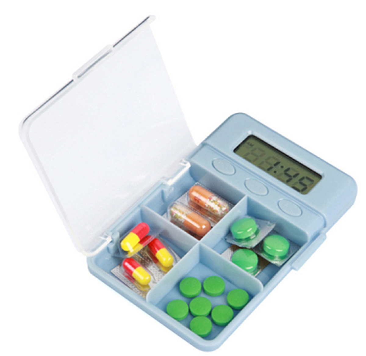 4 Compartment Digital Electronic Timer Pill Box 7