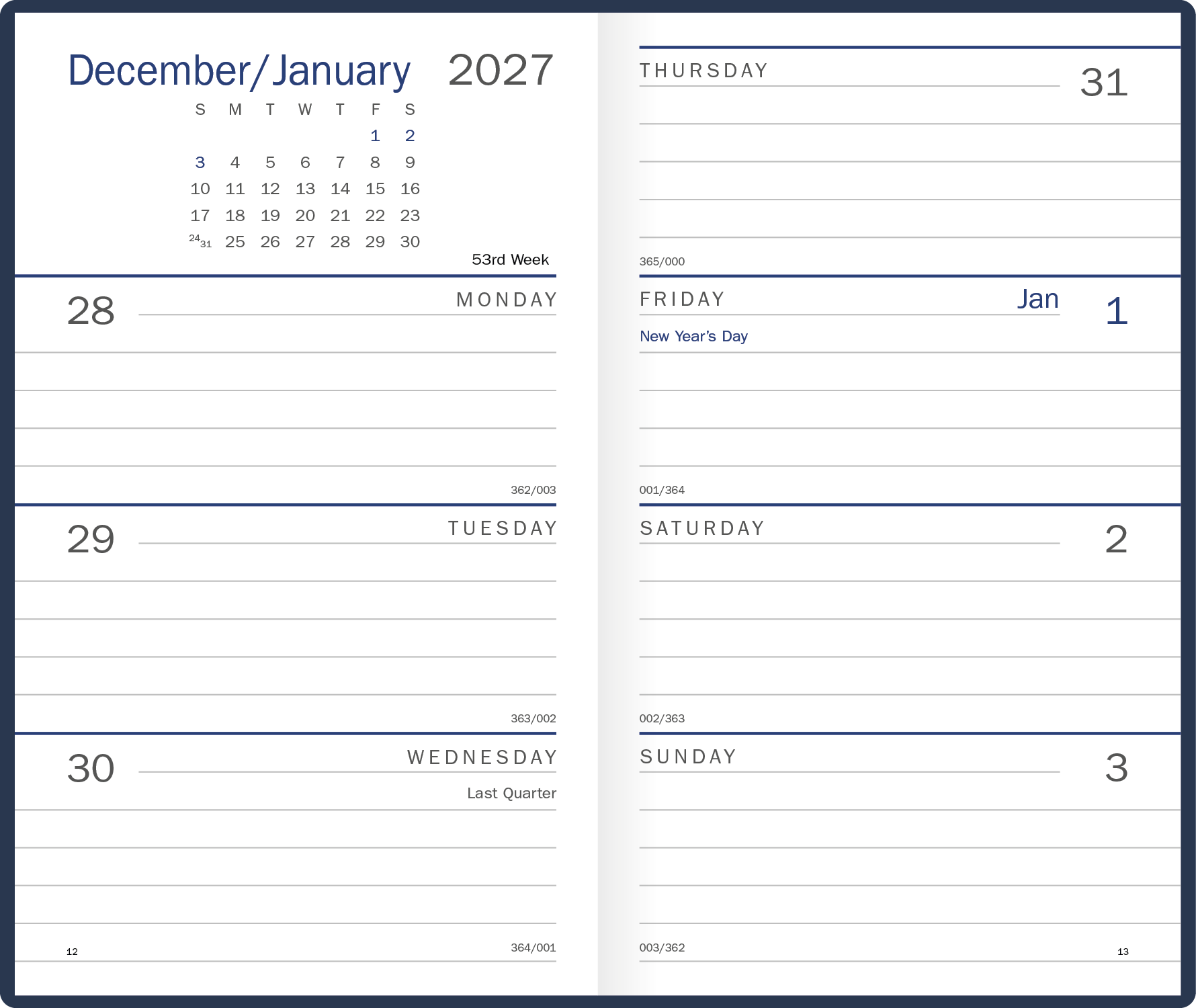 Triumph® Calendars Standard Weekly Pocket Planner 29