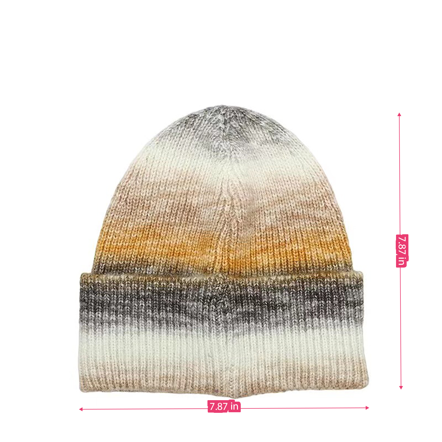 Tie-dye Rib Knit Cap 4