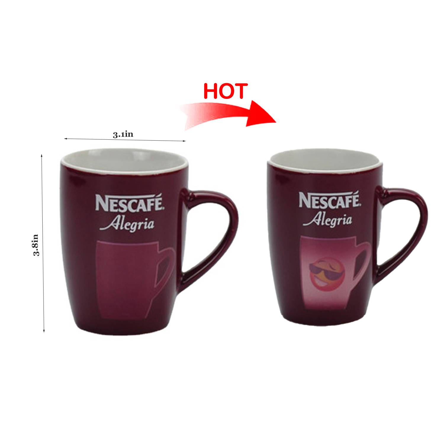 12oz Heat Sensitive Color Changing Ceramic Mug 4