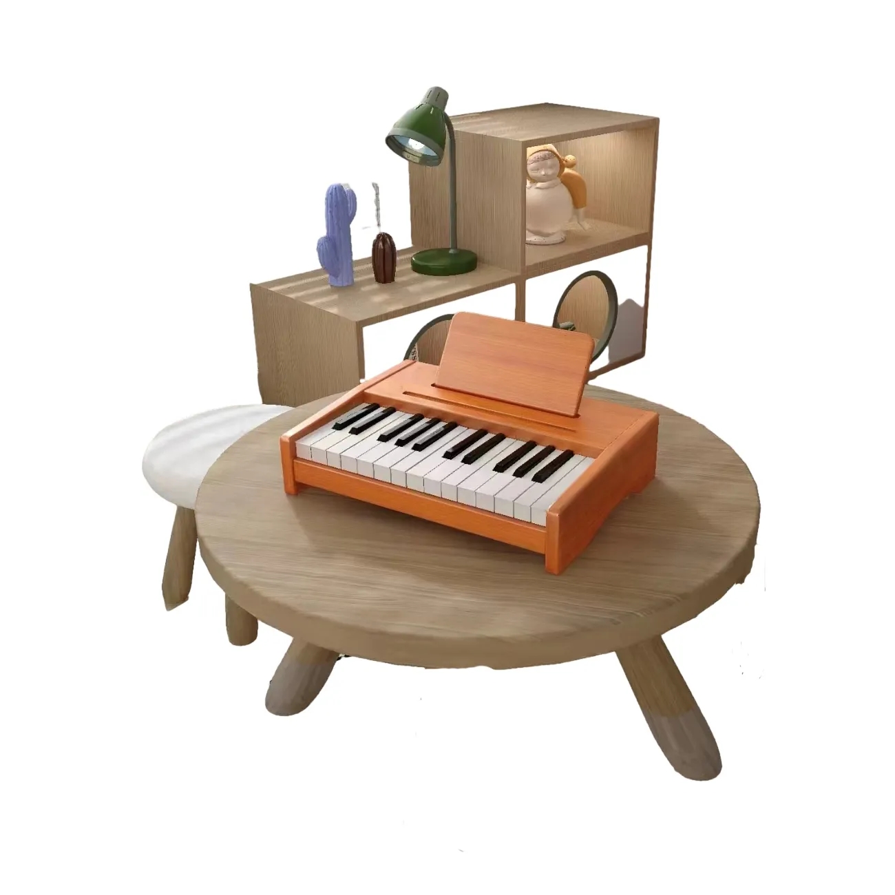 MOQ 1 Children's Teaching 25-Key Wooden Piano 4