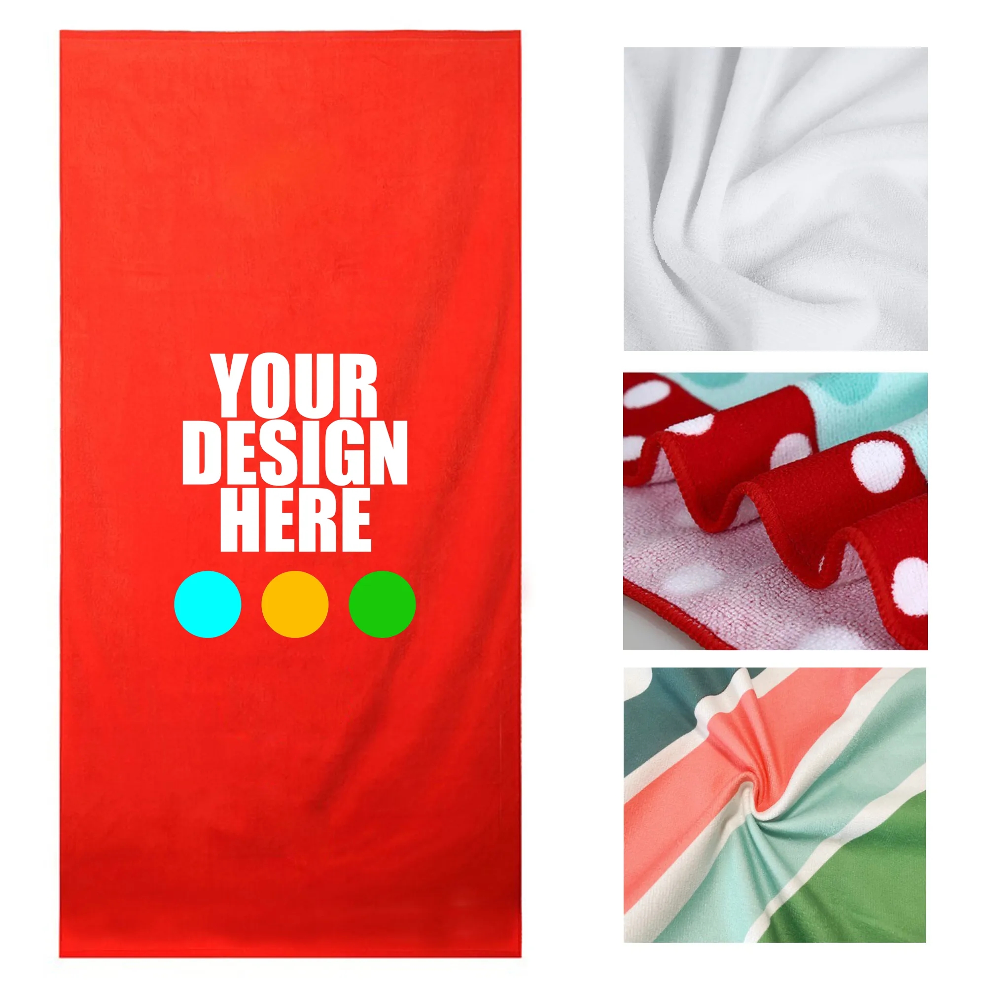 Full Color Microfiber Beach Towel 1