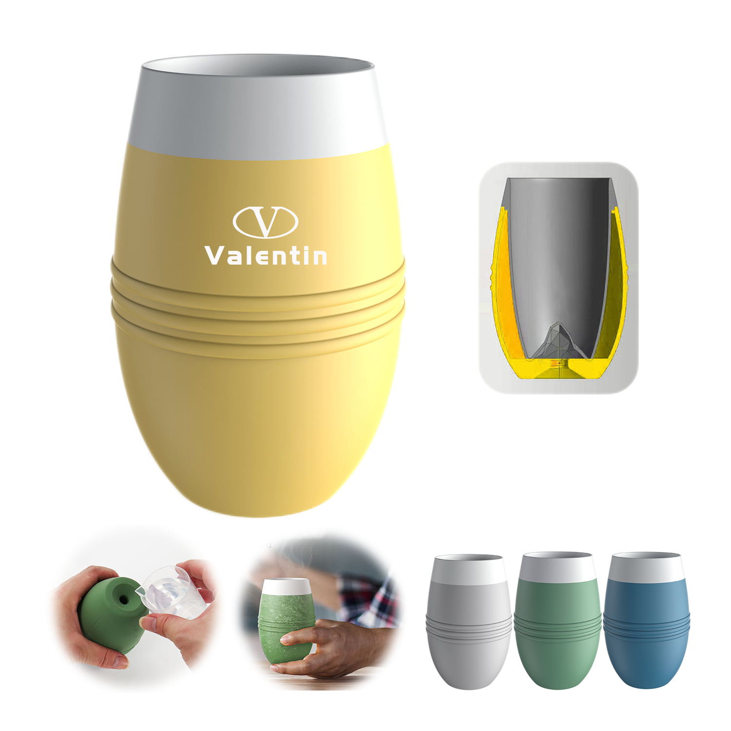 8.5Oz Silicone Cooler Cup 2