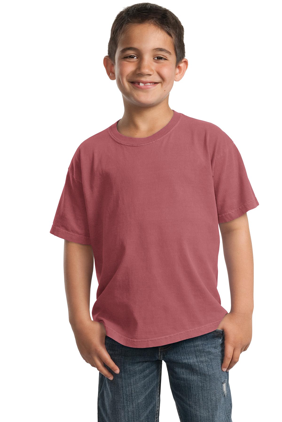 Port & Co Youth Beach Wash Garment-Dyed Tee. PC099Y 192