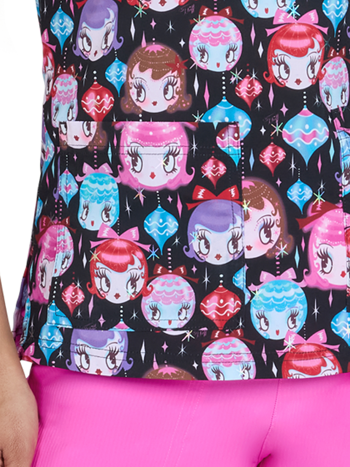 Artist Series - Women's Two-Pocket Print Top 8