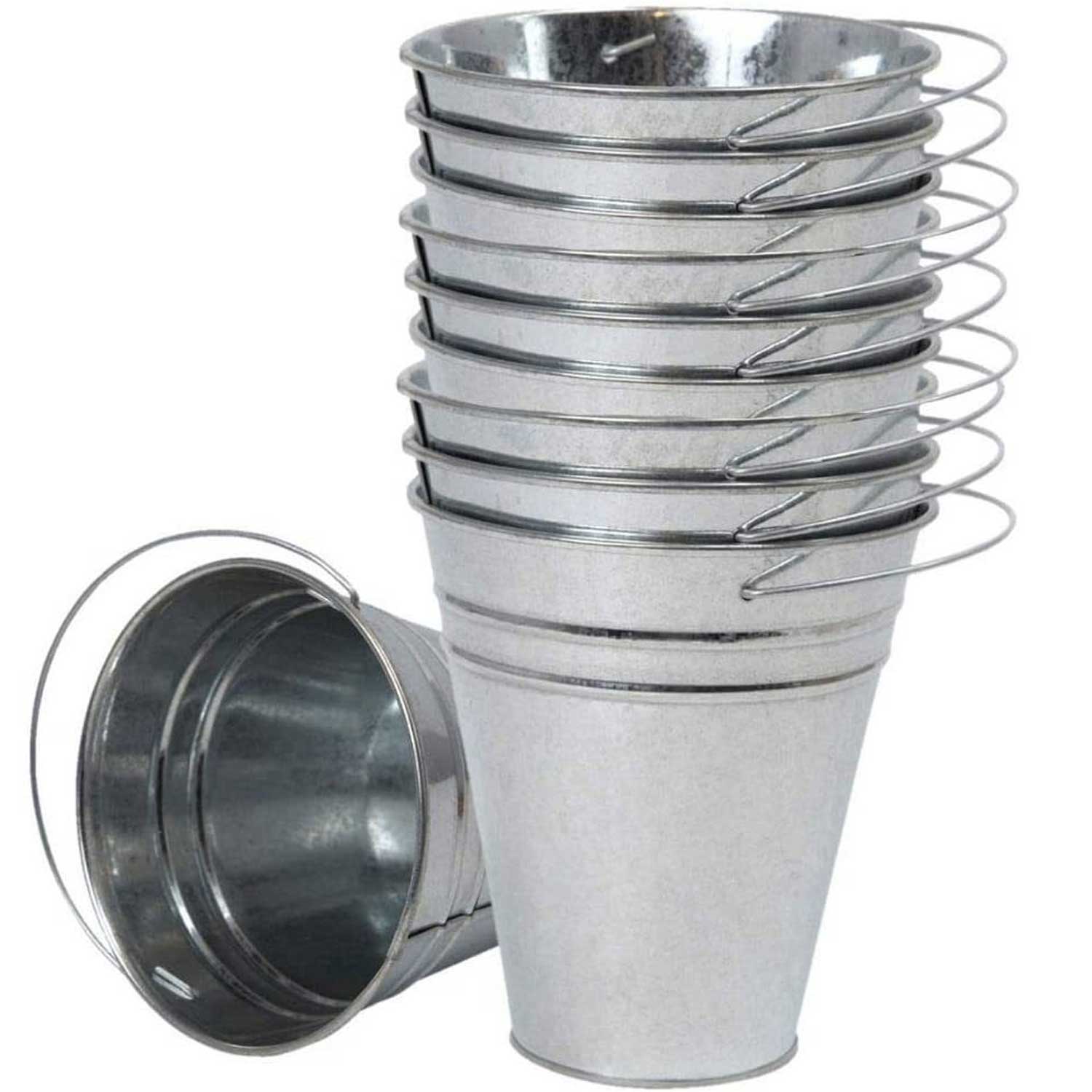 Candy-Colored Metal Pail - Rustproof Garden Utility Bucket 5