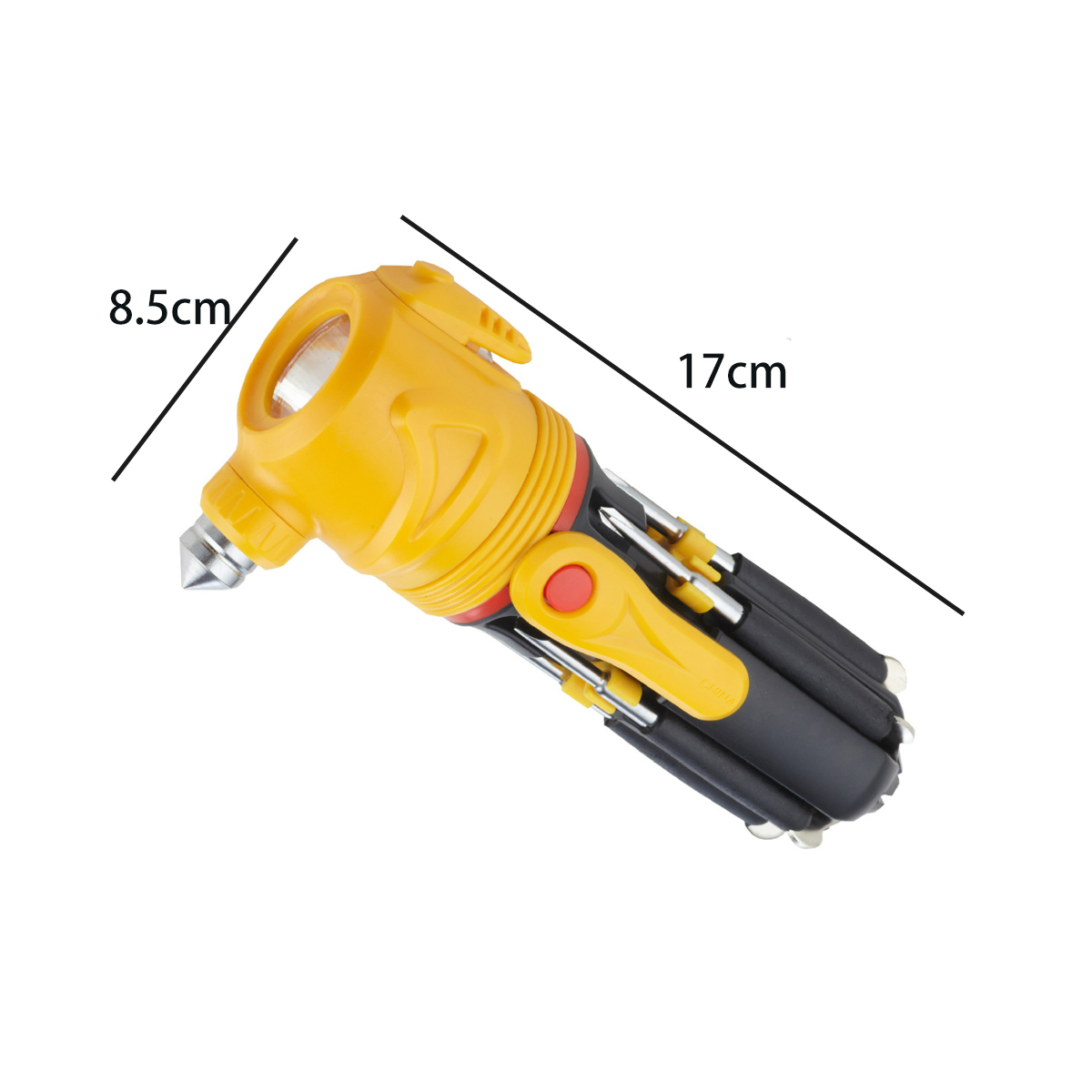 12 in 1 Emergency Car Multi-Tool with Safety Hammer & Light 2