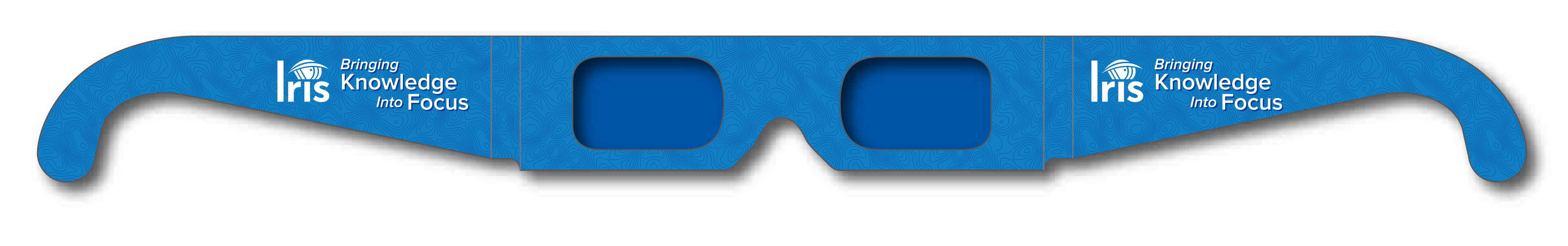 Decoder - Secret Reveal Glasses - Custom Imprint - Full Color - Blue / Blue Lens 6