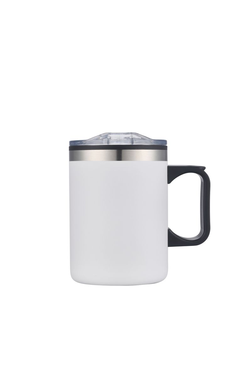 Endura 14 oz White Double Wall Camping Mug w/ Handle 4