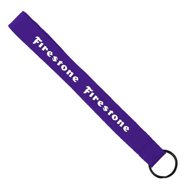 3/4" Sewn Polyester wrist Keychain with Metal Split-Ring 40
