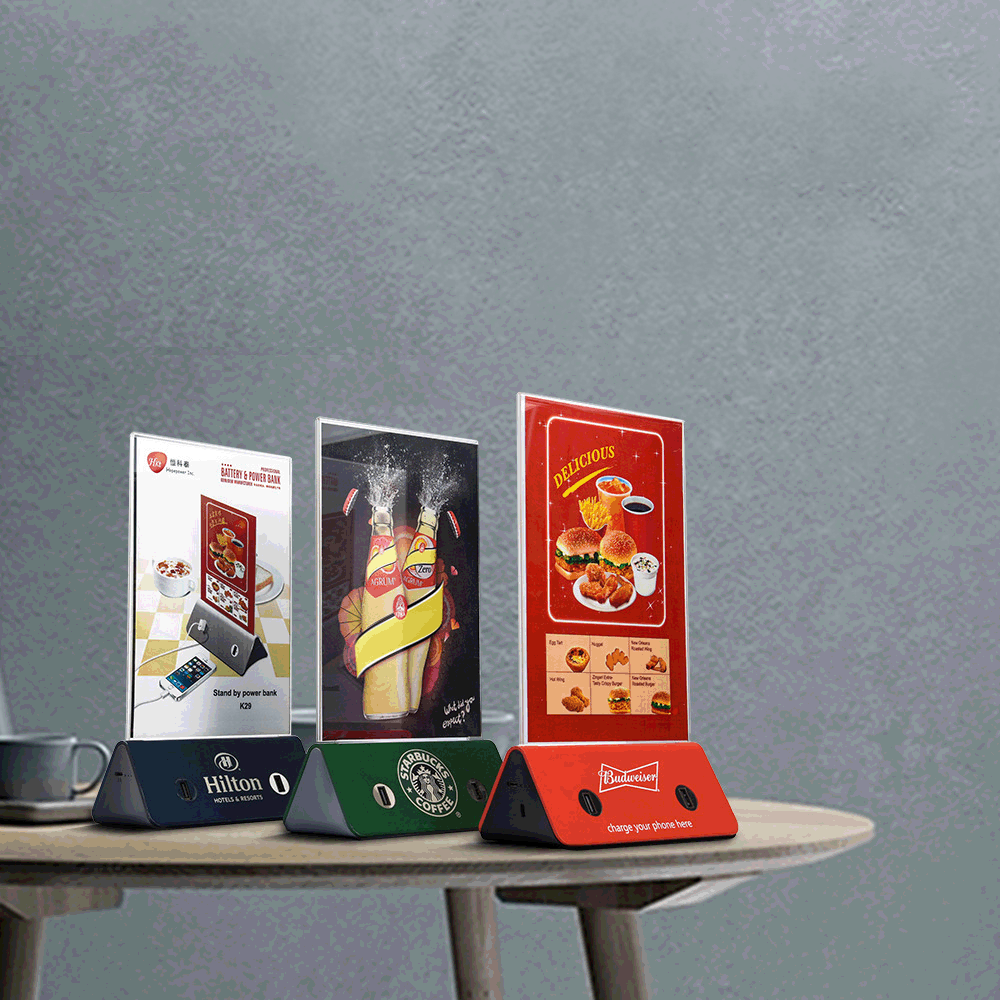 Restaurant Power Bank with Acrylic Menu 2