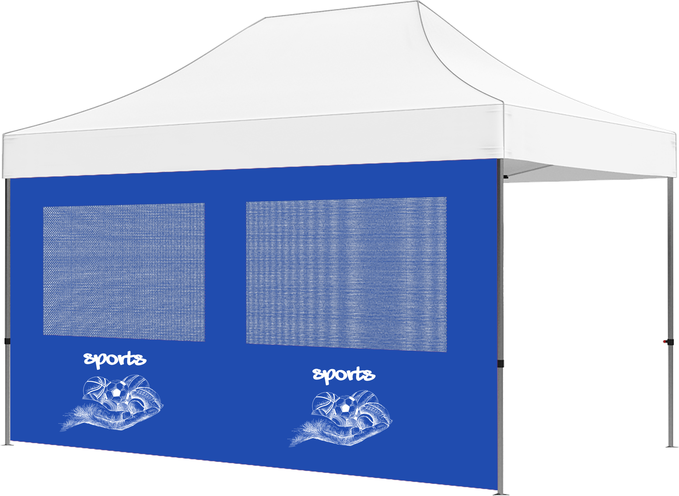 15ft Full Tent Wall Only - 1 Side Imprint w/Double Mesh Window 2
