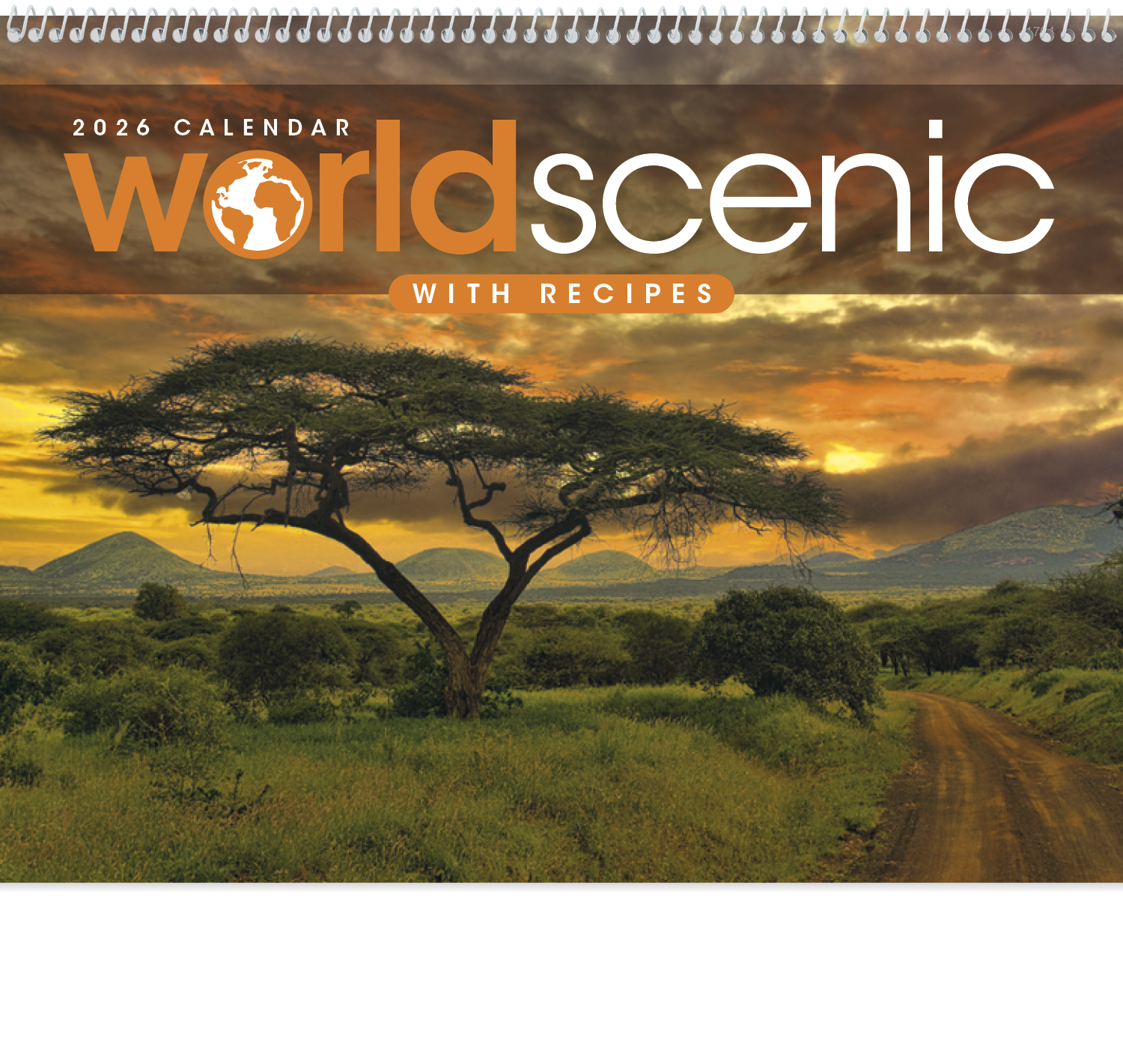 Triumph® Calendars World Scenes with Recipe Calendar 10