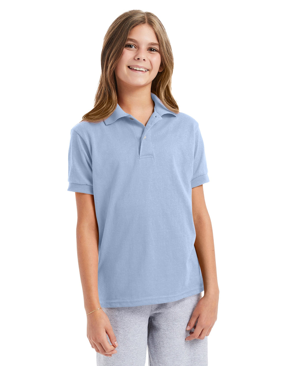 Hanes EcoSmart Jersey Polo Shirt 7